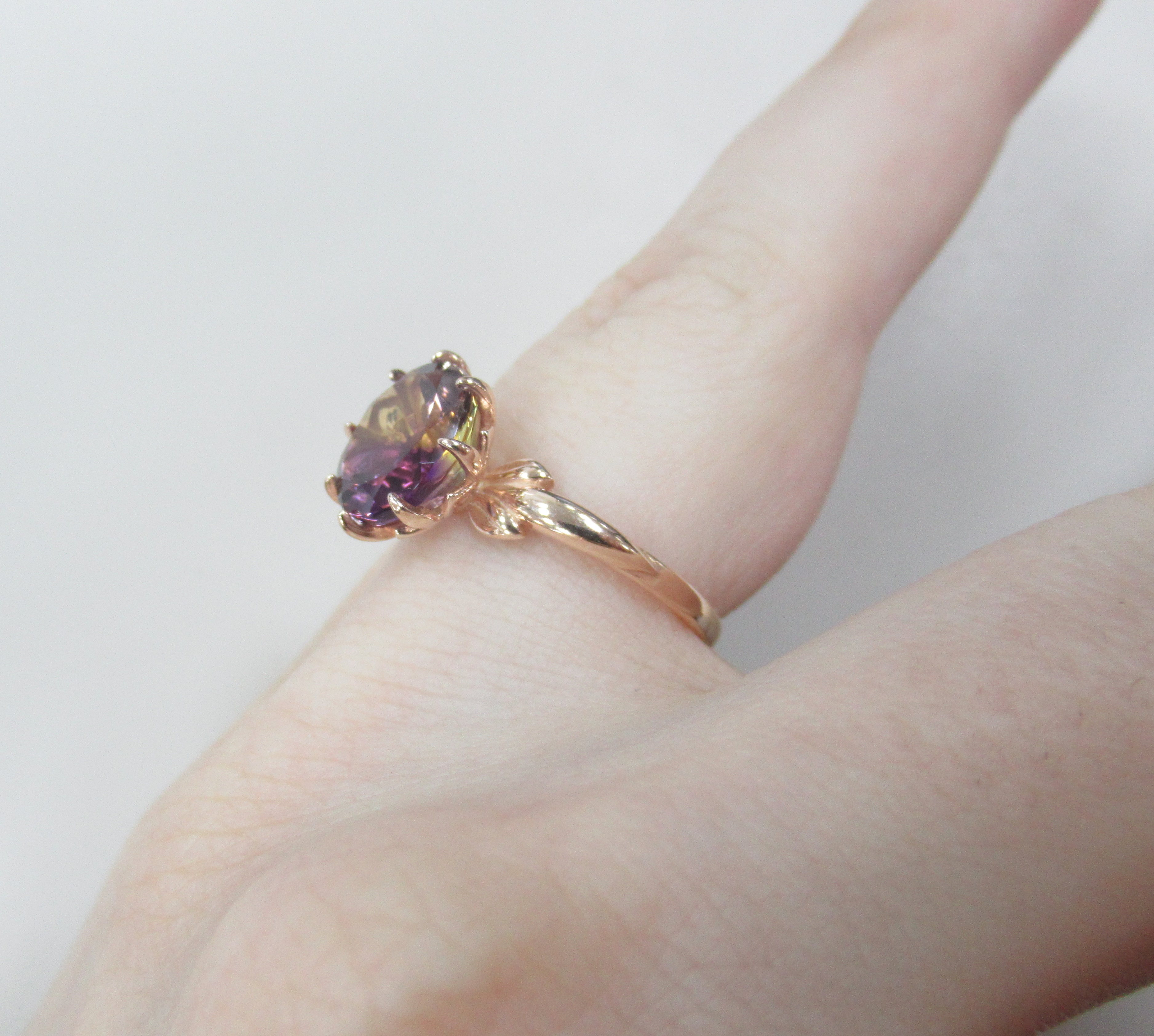 Серебряное кольцо с аметрином